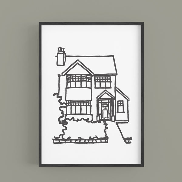 Personalised House Prints - Portrait